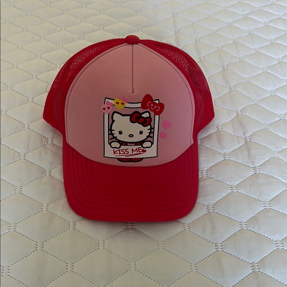 Hello Kitty Pink and Red Trucker Hat